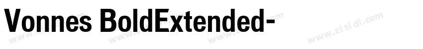 Vonnes BoldExtended字体转换